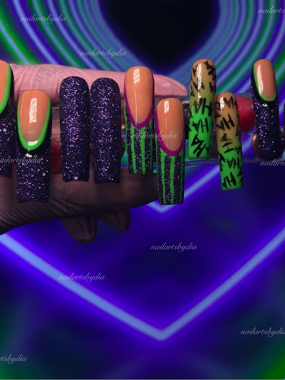 Joker Theme Custom Press-On Nails